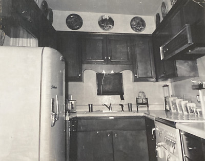 1960s Kitchen Appliances Fridge Stove Oven Sink Collectable Plates Photo P17o20