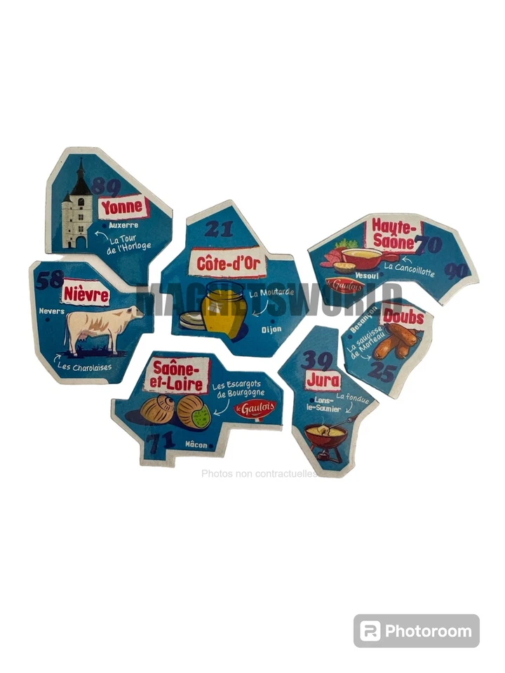 Magnet Départ'aimant Le Gaulois (Carte de France- 2018 à aujourd'hui) - Au choix - Photo 2/4