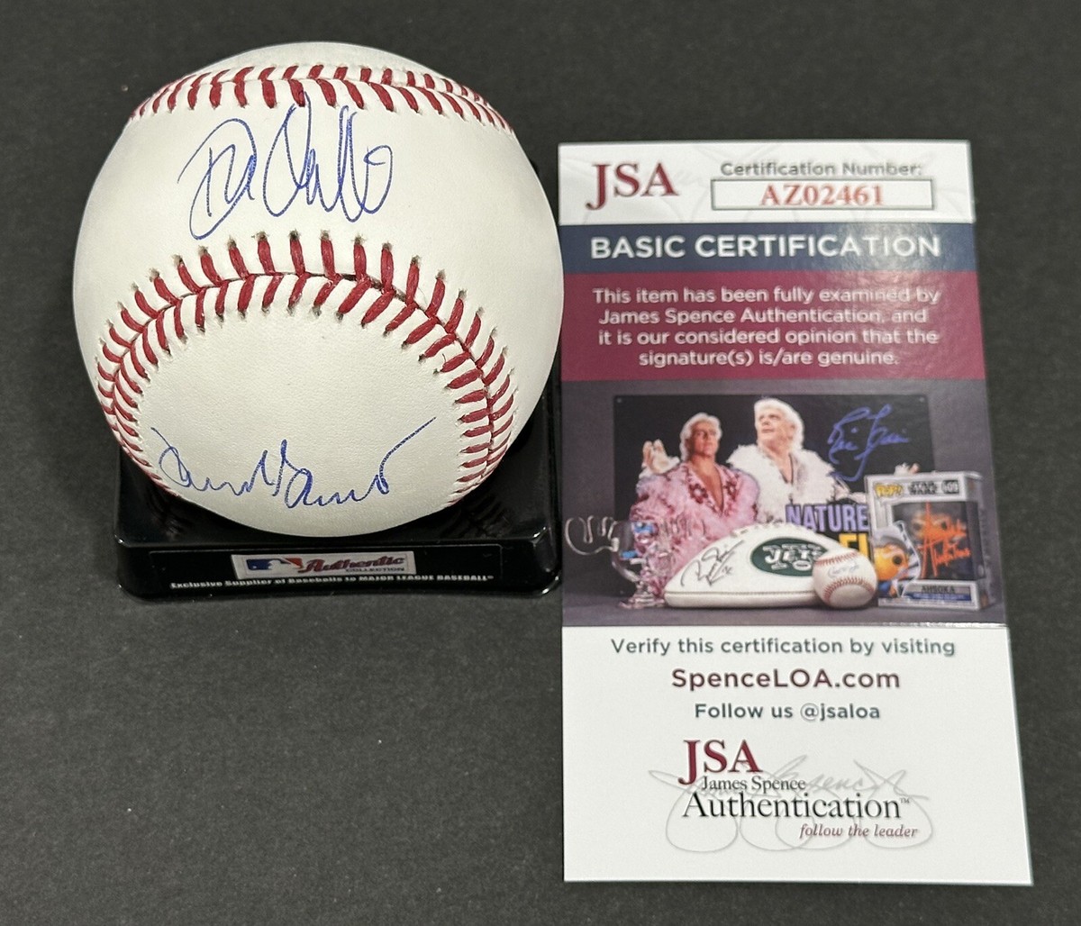 Don Orsillo Mark Grant Signed New ROMLB Baseball Autographed Auto 