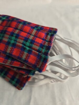 Plaid Cotton Facemask pack of 14