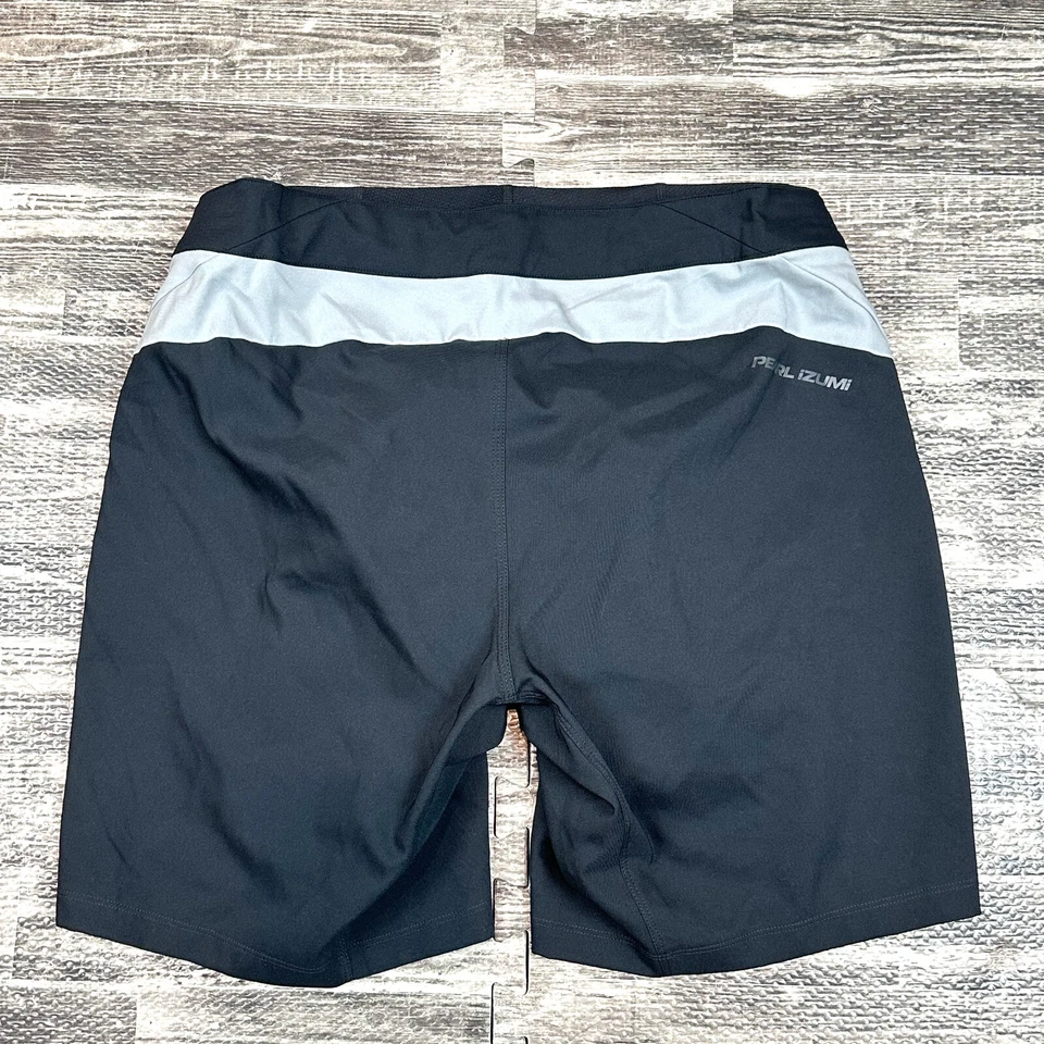 Pearl Izumi Mujer Talla L Negro Gris 8” Ride Bike Run Canyon Shorts 19211703 Foto 4 de 4
