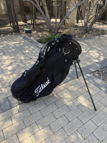 TITLEIST HYBRID 6-WAY GOLF STAND BAG ALL ZIPPERS WORK W/STRAP No Rain Cover
