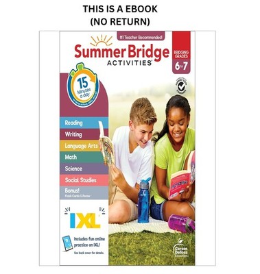 Summer Bridge Activities Summer Bridge Activities 6th to 7th Grade 2025