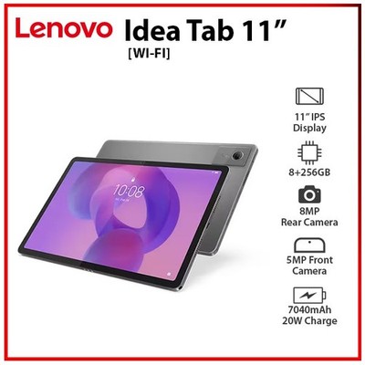 (New) LENOVO Idea Tab 11'' Wi-Fi 8GB+256GB GREY Octa Core Android PC Tablet