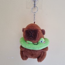 Cute Capybara Kids Bag Keychain Soft Plush Stuffed Toy Plushies Bag Accessories