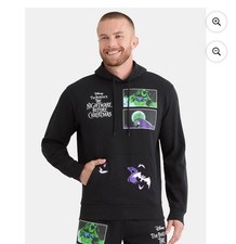 Disney Nightmare Before Christmas Men's Front Back Graphic Hoodie XL Nwts