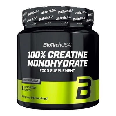Creatine Monohydrate 500g Unflavoured Micronized Muscle Growth BioTechUSA 
