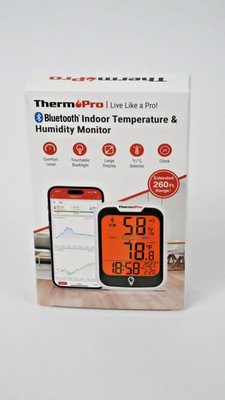 ThermoPro TP358 Bluetooth Indoor Temperature & Humidity Monitor