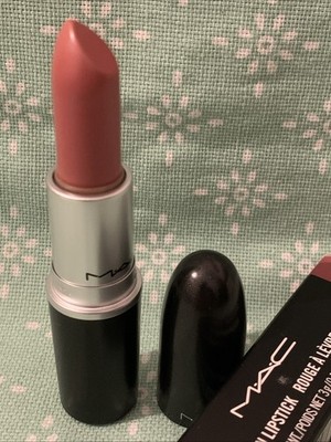 MAC Satin Lipstick Rouge A Levres 802 Brave Pretty Rosy Pink Glossy Rare Shade