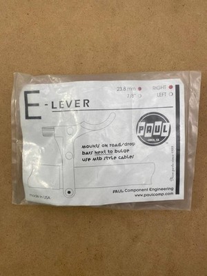 Paul Components E-Lever Right Handlebar Brake Lever - 22.2/23.8mm Silver matt