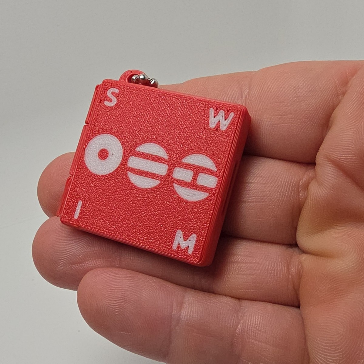 BTS Arirang Swim Fanmade Keychain Set 2pcs Mini CD Case Red Clear
