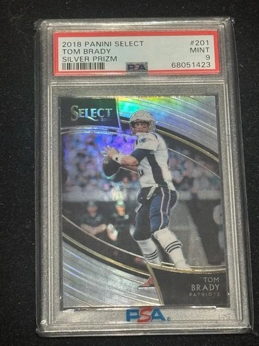 2018 Panini Select - Field Level Tom Brady #201 Silver Prizm