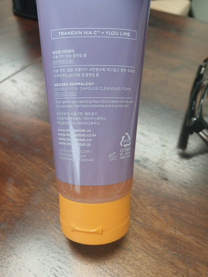 Neogen Dermalogy Double Vita Cápsula Espuma Limpiadora 5.07 fl oz/150 ml NUEVO Sellado Foto 4 de 4