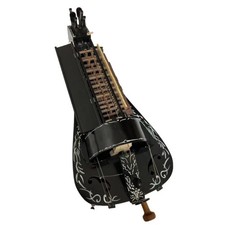 Black 6 strings 24 keys Hurdy Gurdy with Drawing, Good sound Hurdy-gurdy