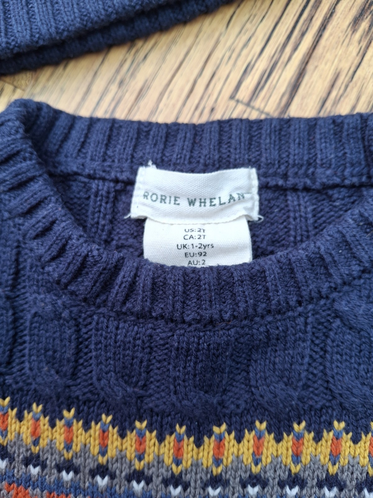 Rorie Whelan Toddler Knitwear Set Jumper Hat Scarf Fox Design Age 1-2 Years New image 7