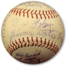 Circa 1960 Philadelphia Athletics Multi Signed Baseball 20 Autographs COA