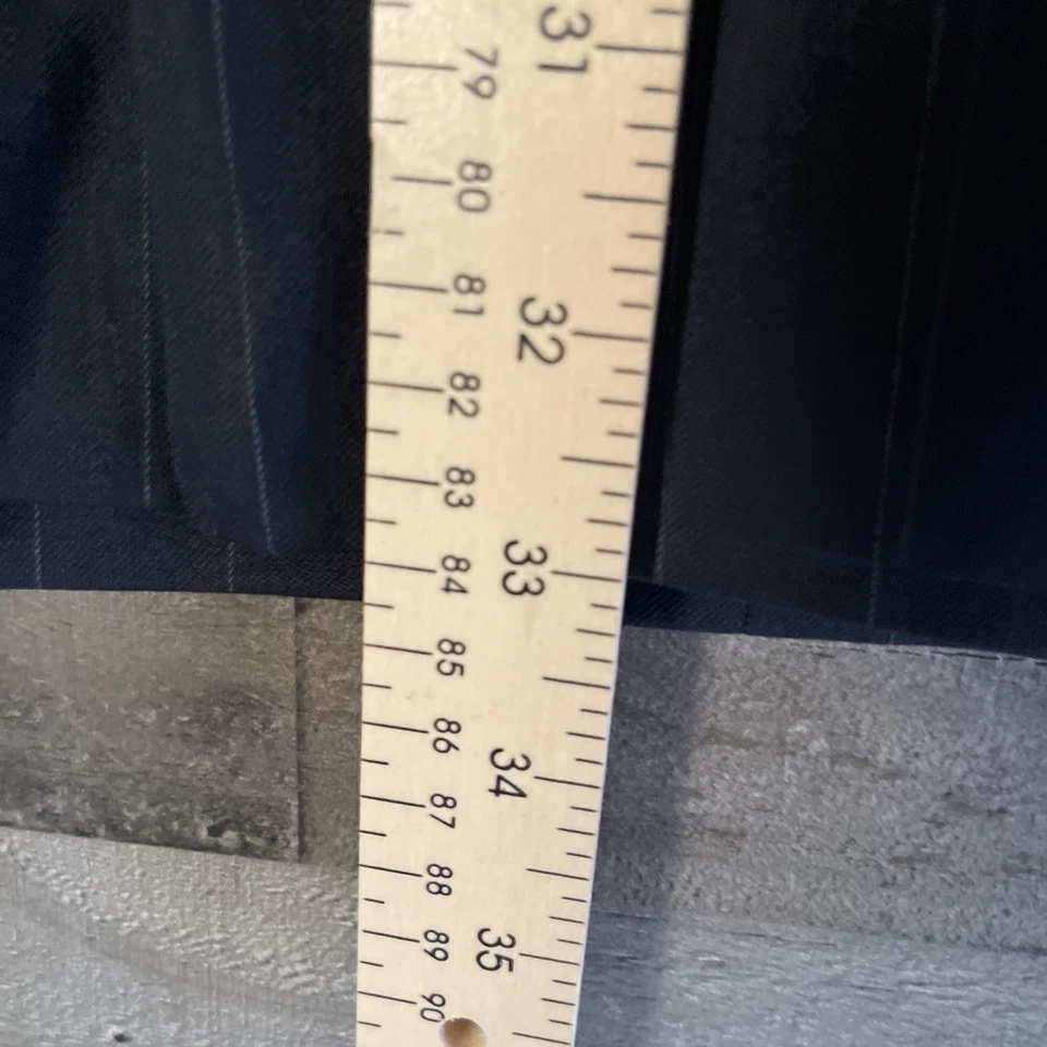 Yves Saint Laurent Hombre Estambre Madera Azul Marino Rayas Foto 4 de 4