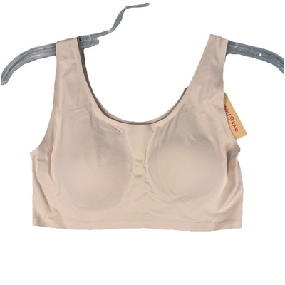 Third Love Bra Womens Medium Light Taupe Smoothing Scoop Wireless Padded Neutral
