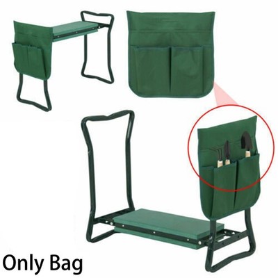 Klappbare Garten Kniebank und Sitz mit Werkzeugtasche Tragbar Stauraum Au?en