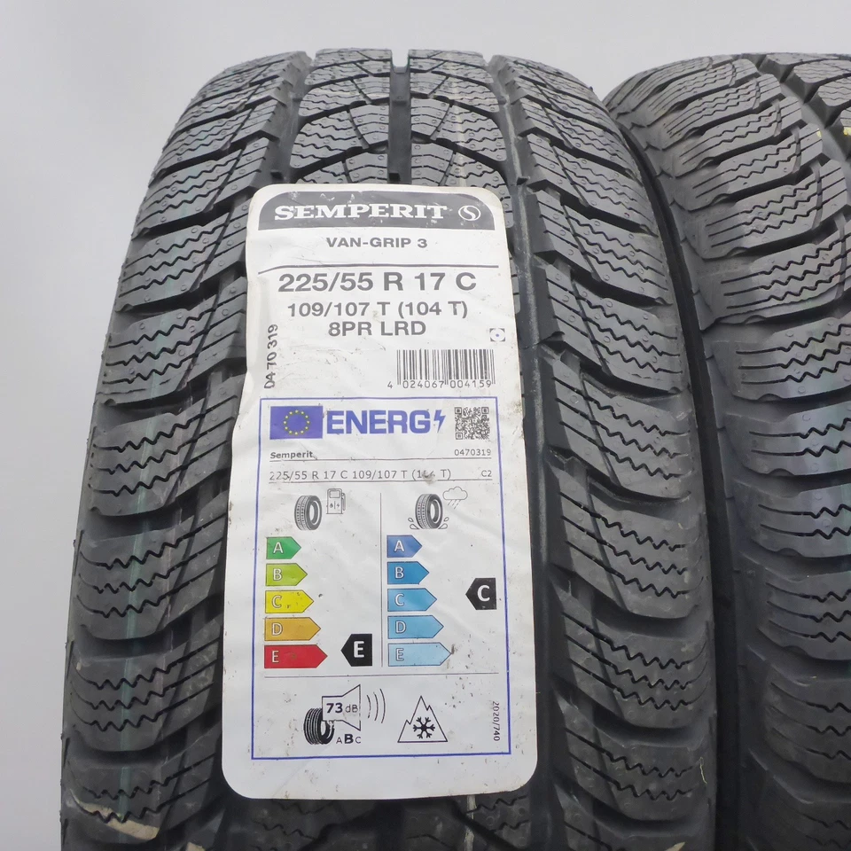 225 55 17C 2x SEMPERIT 225/55 R17C 109/107T Van-Grip 3 Winterreifen 2022 VOLL - Bild 2 von 4
