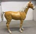 Louis Marx Toys Vintage Johnny West 13.5” Palomino Thunderbolt Horse 1960s