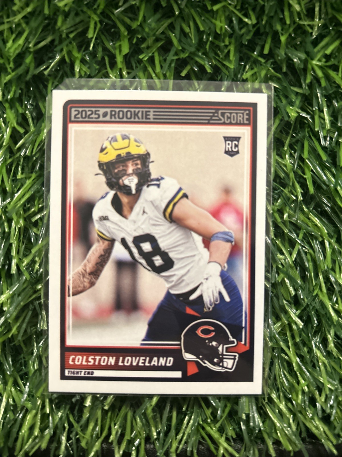 Colston Loveland Rookie Card 2025 Score #31 Chicago Bears TE RC Michigan F50