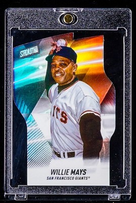 Willie Mays RARE REFRACTOR HOLO PRIZM INVESTMENT CARD San Francisco Giants SSP