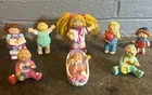 VTG Set of  8 Cabbage Patch  1984 & 1985 PVC Figurines O.A.A.