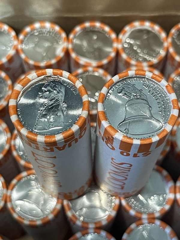 2026-D $10 Quarter ROLL from UNSEARCHED BANK BOX Declaration of Independence