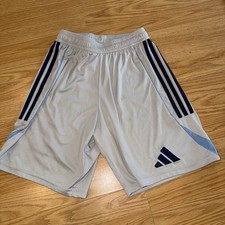 adidas Aeroready Men  s Small Workout Shorts Blue And Grey