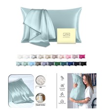 Durable 600 Thread Count Mulberry Silk Pillowcase - Queen Size for Luxe Sleep