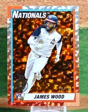 JAMES WOOD  -  2025 TOPPS '90 TOPPS SERIES 2 ORANGE CRACKLE FOIL #90B247
