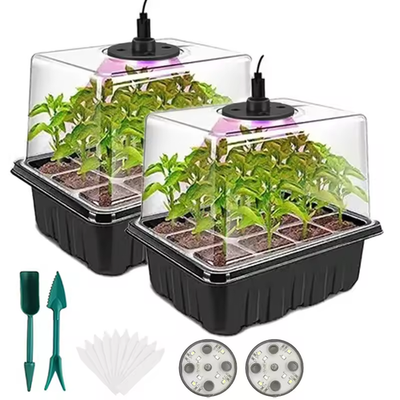 #ad #ad 2pc Set Seed Starter Tray with Grow Light Seed Starting Trays Kits $21.84