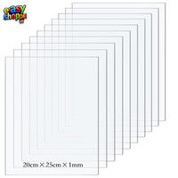 Acrylglas Platte 10Er Set 20X25Cm 1Mm Transparent FüR Fotorahmen Malerei