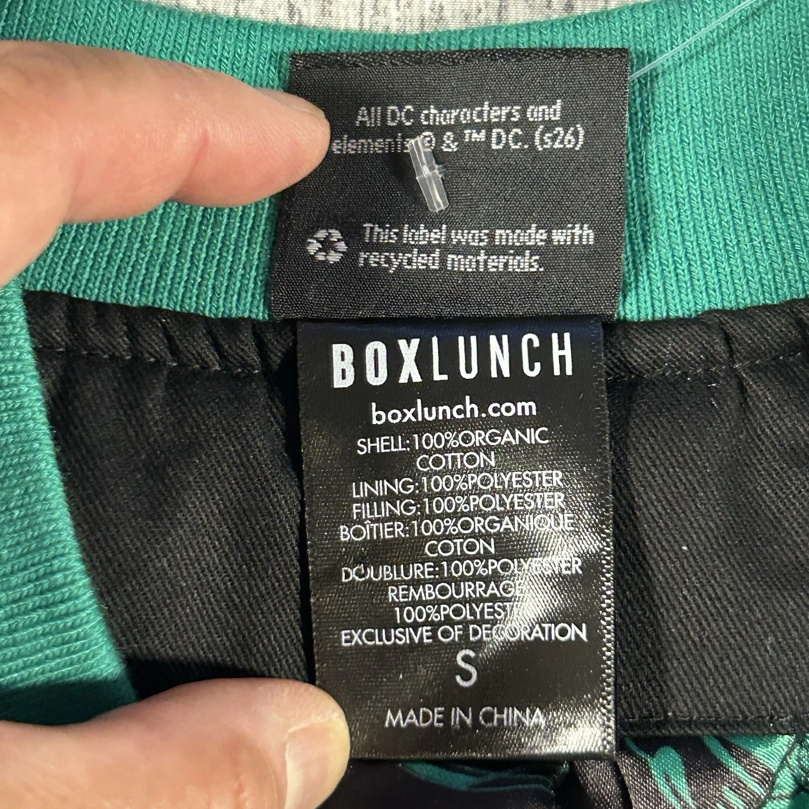 DC Comics Green Lantern Corps bomber Jacket Unisex S BoxLunch Exclusive! - product detail image 11