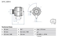 0 986 042 830 Bosch Generator FüR Audi,Skoda,Vw