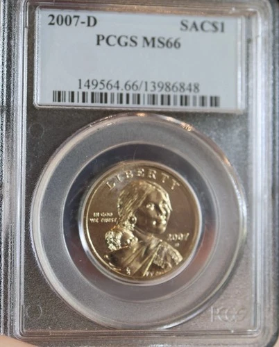 2007-D Sacagawea Dollar — photo from the most recent tracked eBay sale
