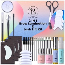 Lash Lift Kit Eyebrow Lamination Kit, 2-in-1 Solution, At-Home Brow Lamination