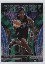 2022 Panini Prizm WNBA Fireworks Green Ice Prizm Jewell Loyd #12 00zd