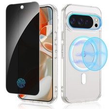 Funda Para Google Pixel 10 Pro XL 6.8 Case Compatible with MagSafe Transparent