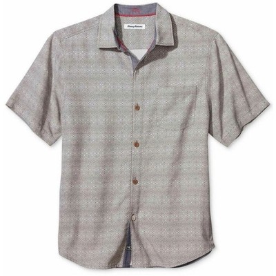 TOMMY BAHAMA Coconut Point Short Sleeve Camp Shirt Bala Shark XXL