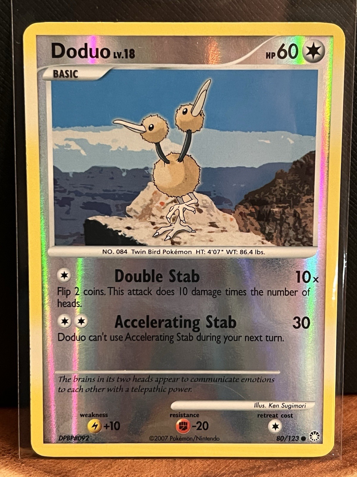 Doduo 80/123 Mysterious Treasures Reverse Holo