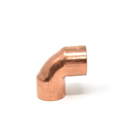 Endvorschub 22 mm Winkel Kupferrohr Sanitär Fitting Lötfuge Verbinder
