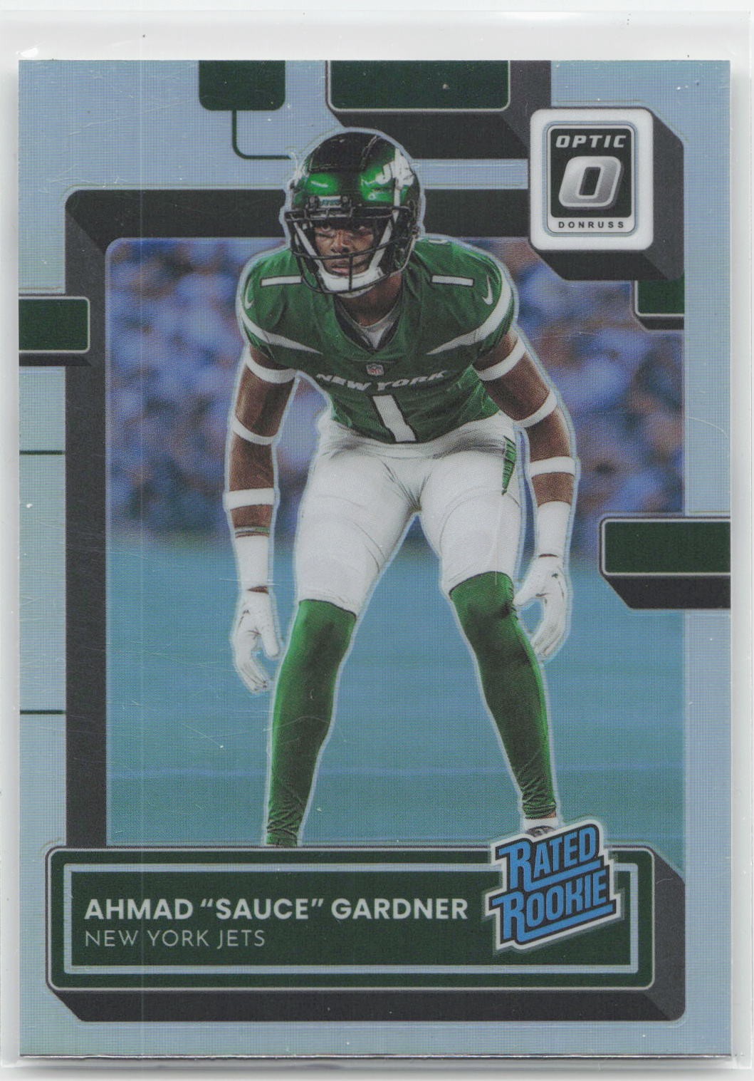 2022 Donruss Optic #228 Ahmad "Sauce" Gardner Holo Variation
