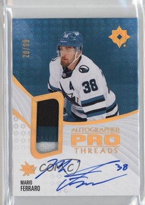 2023-24 Upper Deck Ultimate Collection Pro Threads /99 Mario Ferraro Auto f3p