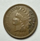 1909 1¢ Indian Head Cent VF “Liberty on Headdress” BN