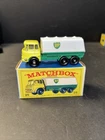 Lesney Matchbox 25 Custom Bedford BP Petrol Tanker With Grey Wheels Repro Box.