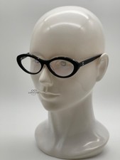 CHANEL 5416 Black Oval Eyeglasses Acetate Frame 100 Auth New