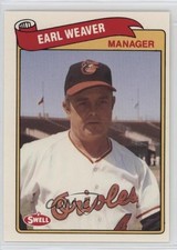 1989 Swell Baseball Greats Earl Weaver #98 HOF 05v0