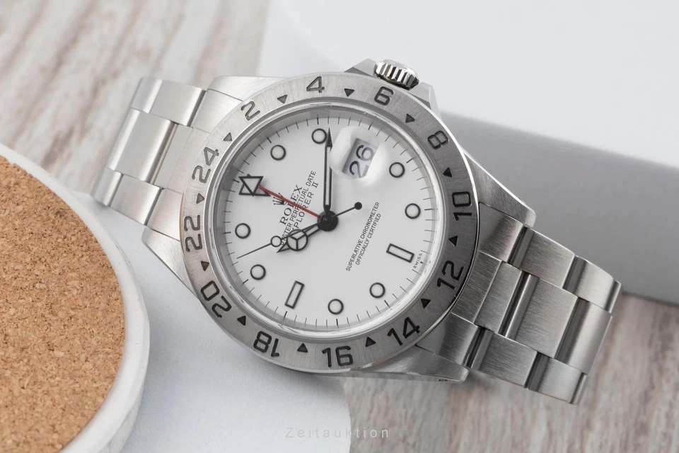 Rolex Explorer II White Dial Swiss Only Automatik Herrenuhr Ref. 16570 A-Serie - Bild 2 von 4